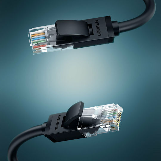 Ugreen Flat U/UTP Cat.6 (Gigabit) Network Cable Ethernet 10m Black
