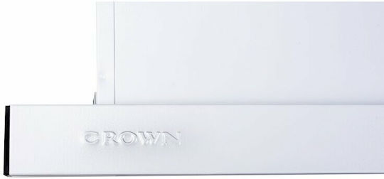 Crown Glisantă Hotă 60cm Alb