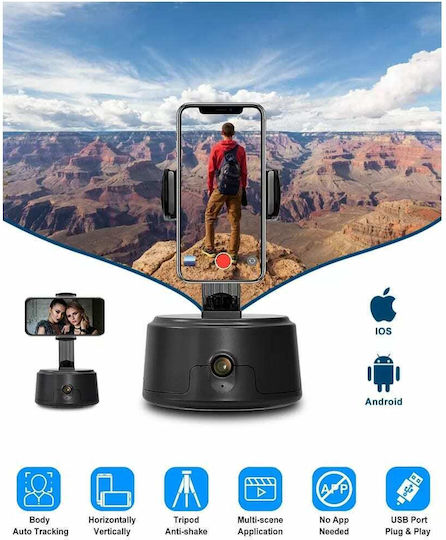 GloboStar Motion Sensor Mobile Stand in Black color 86005