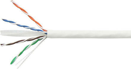 Anga U/UTP Cat.6 Ethernet Network Cable without connectors 100m White 1pcs