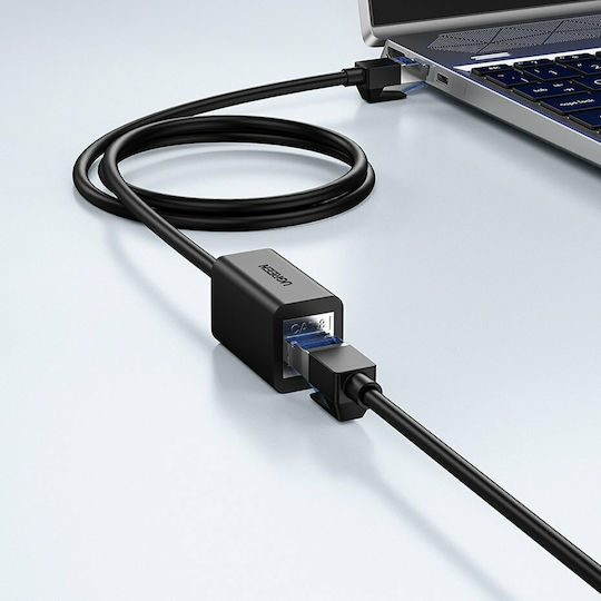 Ugreen S/FTP Cat.8 (40Gbps) Καλώδιο Δικτύου Ethernet 1m Μαύρο