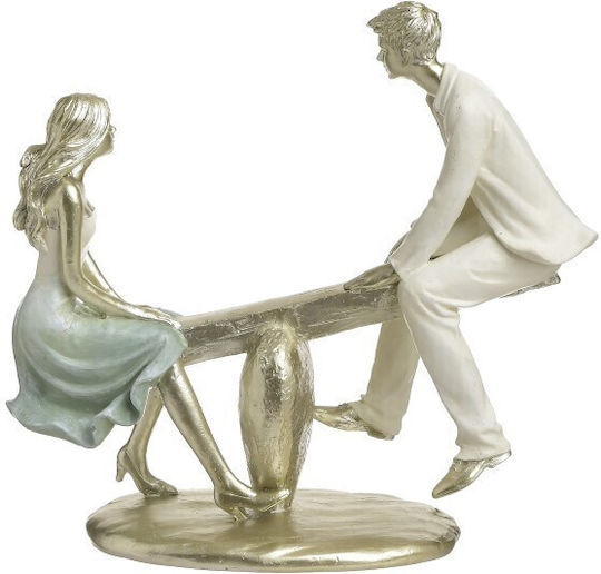Inart Dekorativ Statuette aus Polyresin ZWEIERPaar 24x10x22cm 1Stück Inart Dekorativ Statuette aus Polyresin ZWEIERPaar 24x10x22cm 1Stück