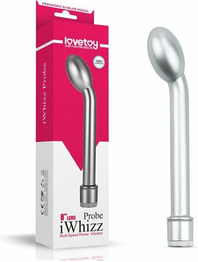 Lovetoy Probe iWhizz Δονητής G-Spot 20.32cm Ασημί