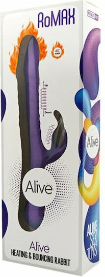 Alive Romax Δονητής Rabbit 24.45cm Purple