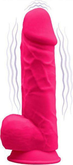 SilexD Model 1 with Vibration Realistic Vibrator 20.5cm Pink