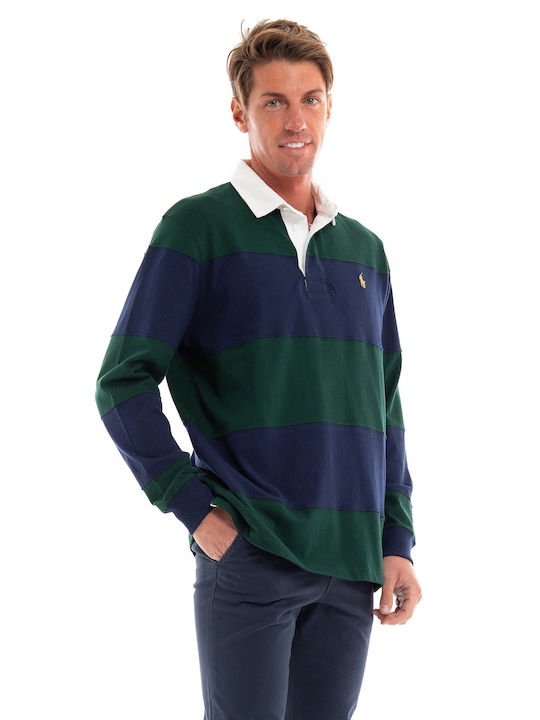 Ralph Lauren Men's Long Sleeve Blouse Polo Navy Blue