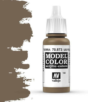 Acrylicos Vallejo Model Model Making Paint US Field Drab 17ml VAL70873 70873