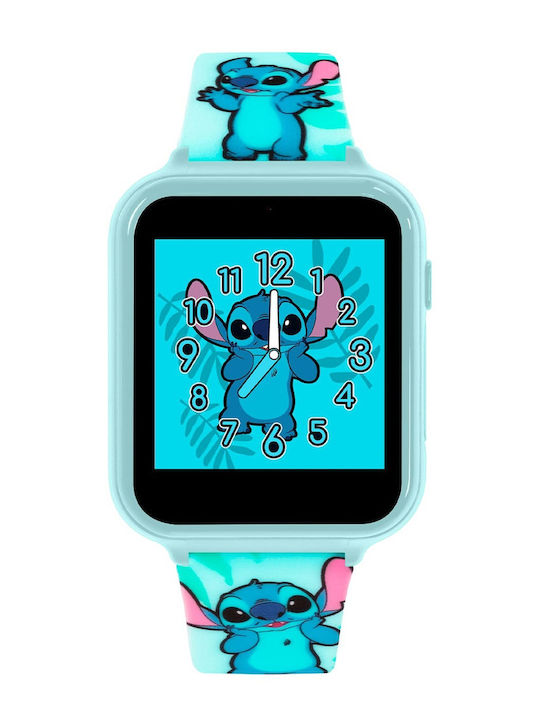 Disney Kinder-Digitaluhr Stitch mit Kautschuk/Plastikarmband Türkis