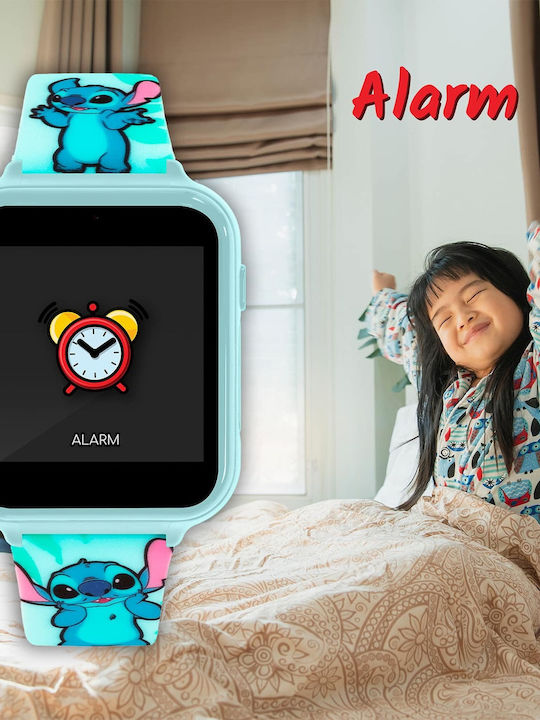 Disney Kinder-Digitaluhr Stitch mit Kautschuk/Plastikarmband Türkis