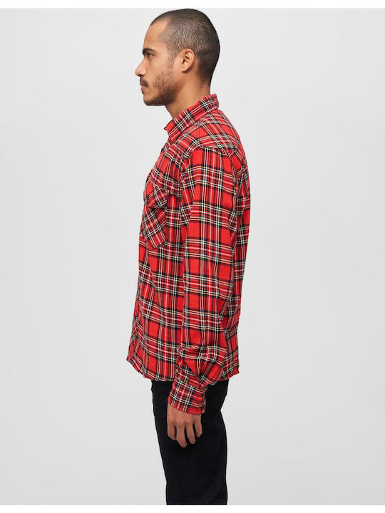 Long-sleeved Cotton Shirt Checked Tartan