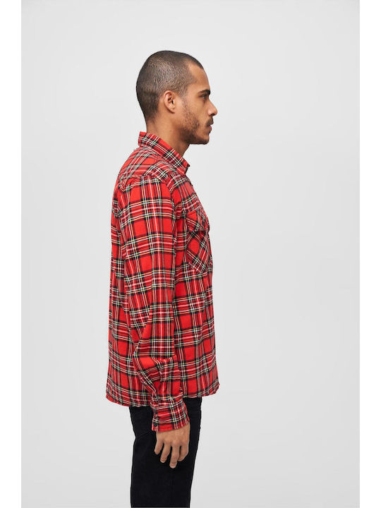 Long-sleeved Cotton Shirt Checked Tartan