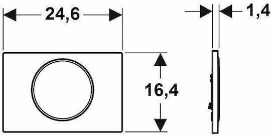 Geberit Sigma 10 Flush Plate Single Flush