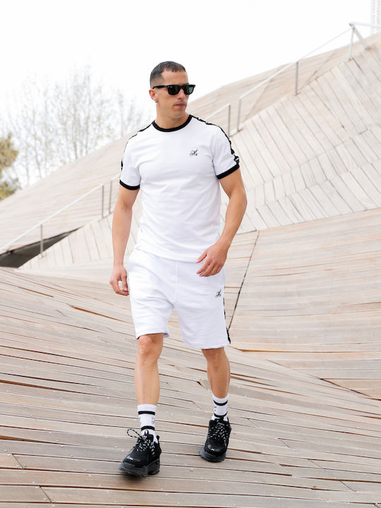 6-055 Men's Athletic Shorts White