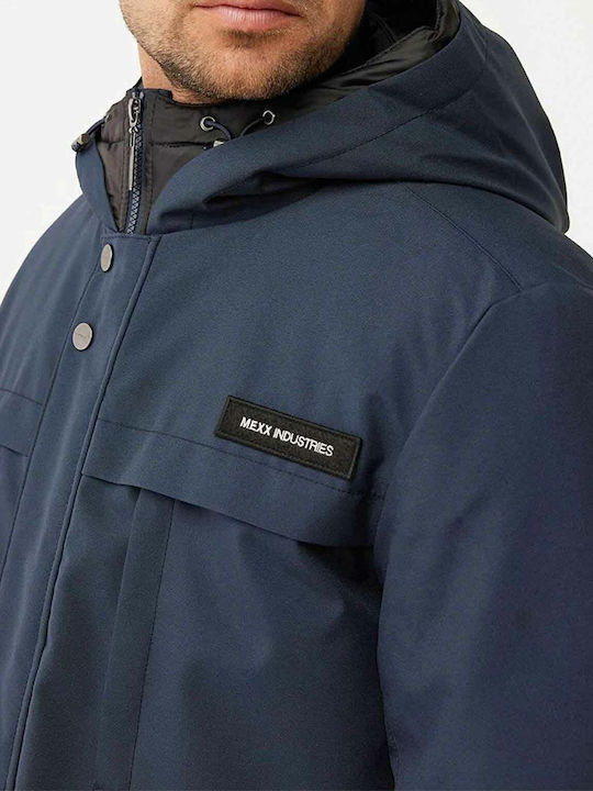 Winter Jacket Parka Navy Blue