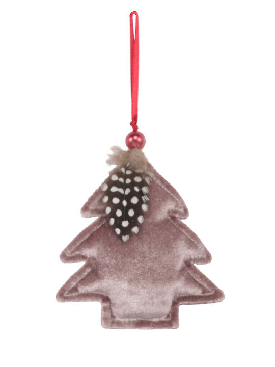 XMASfest Christmas Tree Ornament Pink 10x10cm 6pcs