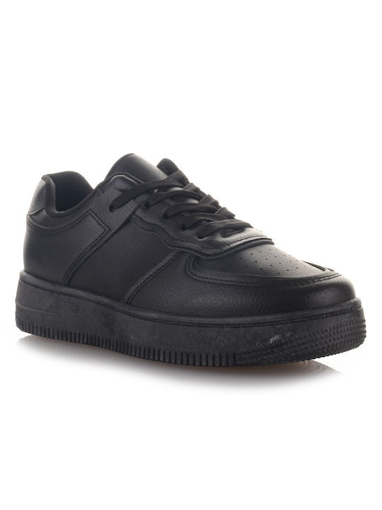 Famous Shoes Damen Flatforms Sneakers Schwarz