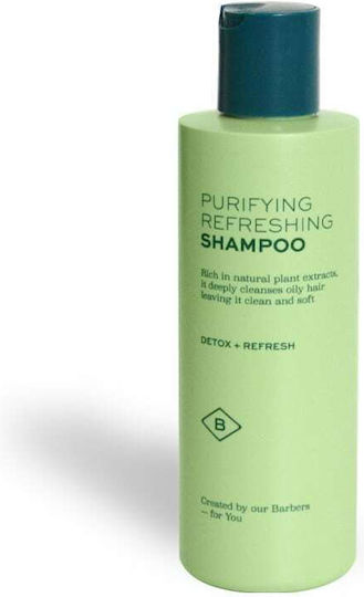 Barberino's Purifying Refreshing Σαμπουάν Βαθύ Καθαρισμού για Όλους τους Τύπους Μαλλιών 200ml