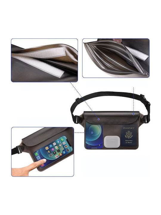 Tech-Protect Universal Waterproof Pouch Бъм Баг на кръста Сив Tech-Protect Universal Waterproof Pouch Бъм Баг на кръста Сив