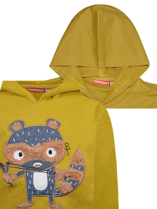 Kids Sweatshirt with Hood Yellow