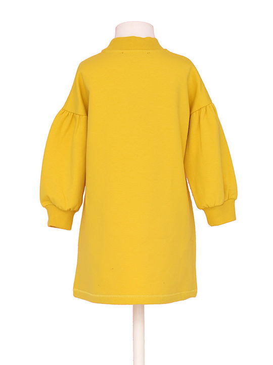 Agatha Ruiz De La Prada Kids Dress Long Sleeve Yellow