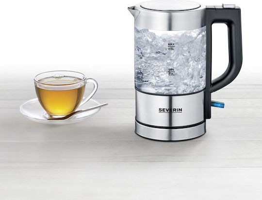 Severin WK 3472 Βραστήρας Ταξιδίου 500ml 1000W Ασημί