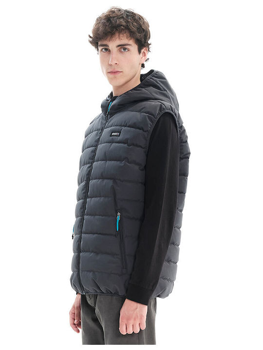 Sleeveless Winter Jacket Puffer Ebony