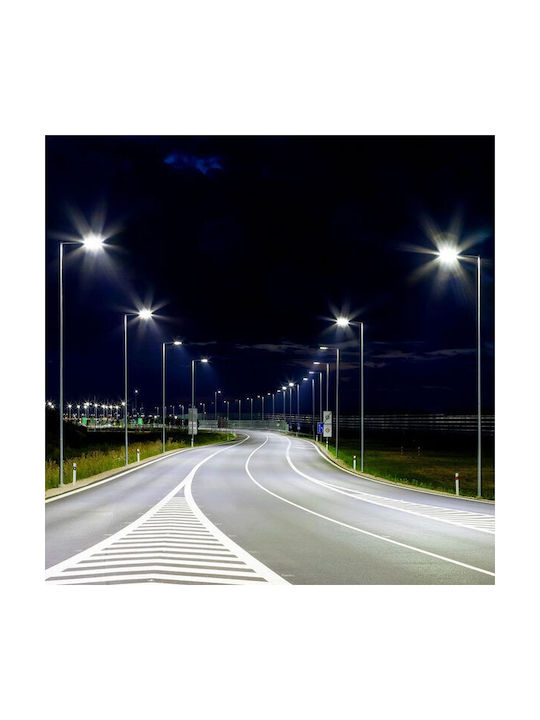 V-TAC Εξωτερικό Φωτιστικό LED Δρόμου 50W με Φυσικό Λευκό Φως IP65 Γκρι
