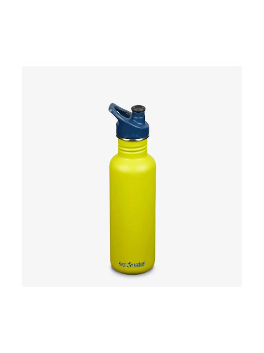 Klean Kanteen Classic Narrow Stainless Steel Water Bottle 532ml Yellow