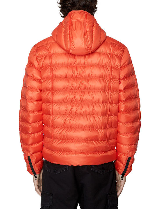 Diesel Herren Jacke Puffer Orange