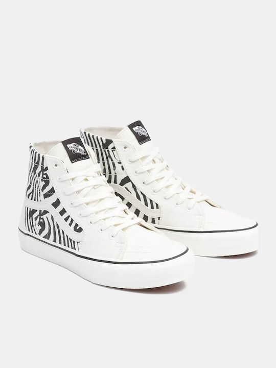Sk8-Hi Tapered Tip Botine Zebra