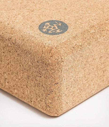 Manduka Lean Cork Yoga Τουβλάκι Καφέ 22x11x7cm