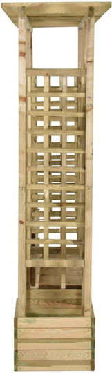 Πέργκολα Κήπου από Ξύλο σε Καφέ Χρώμα 60x230cm