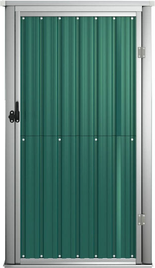 Metallic Garden Shed Galvanized Green M0.88xW0.89xH1.61m