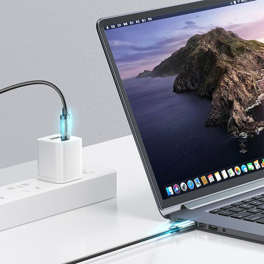 Joyroom S-UL012A20 Braided USB to Lightning Cable Μπλε 2m