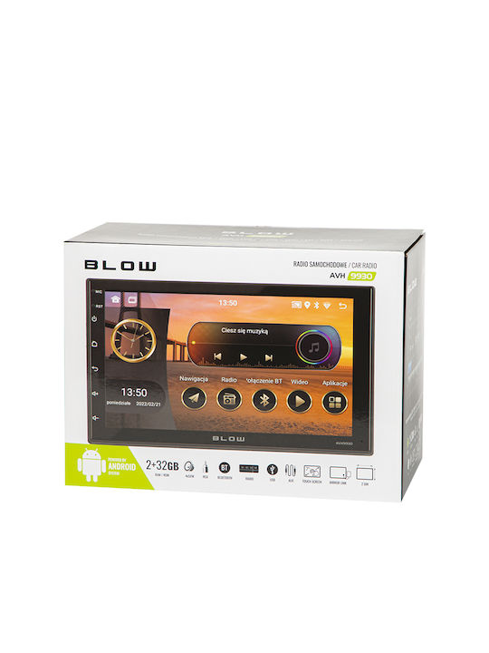 Blow Sistem Audio Auto 2DIN (Bluetooth/GPS/Partitură) cu Ecran Tactil 7"