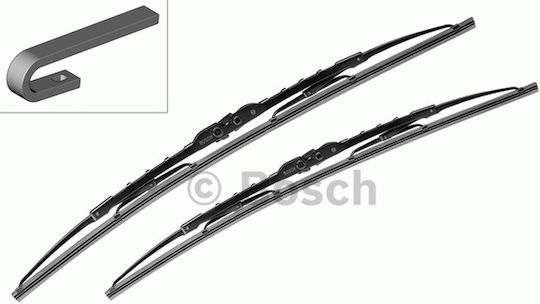 Bosch 551 Σετ Μπροστινοί Υαλοκαθαριστήρες Αυτοκινήτου 550mm 500mm