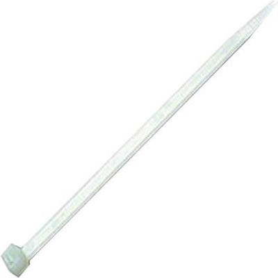 Com Pack of 100pcs White Plastic Cable Ties 150x3.6mm