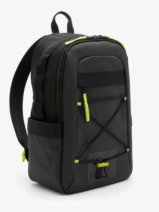 Lacoste Backpack Αδιάβροχο Μαύρο