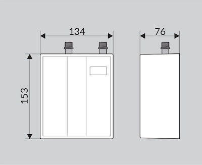 Wijas Perfect 9000 Wall Mounted Electric Three-Phase Instant Water Heater for Bathroom / Kitchen 9kW