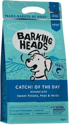 Barking Heads Fish-n-Delish 2kg Ξηρά Τροφή χωρίς Σιτηρά για Ενήλικους Σκύλους με Σολομό