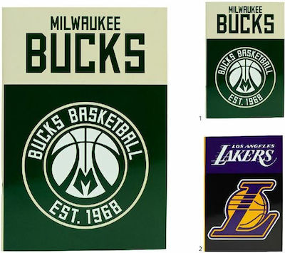 Notebook Ruled B5 40 Sheets Milwaukee Bucks - Los Angeles Lakers 1pcs (Μiscellaneous Designs/Colors)