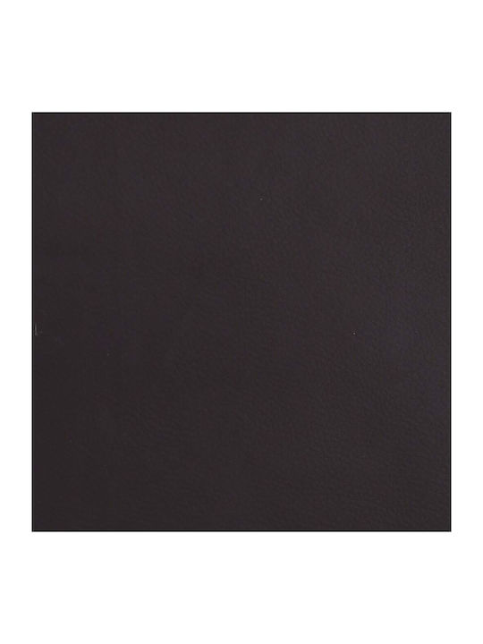 Sessel Drehbar aus echtem Leder Schwarz 70x77x94cm