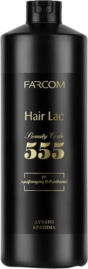 Farcom 555 Hair Lac Πολύ Δυνατό Κράτημα Λακ για Ελαφρύ Κράτημα 1000ml