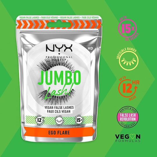 NYX Professional Makeup Jumbo Lash! False Lashes in Black color Ego Flare