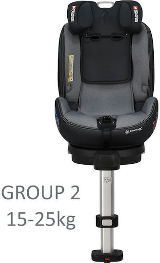 Bebe Stars Prime 360 Καθισματάκι Αυτοκινήτου με Isofix Grey 0-25 kg