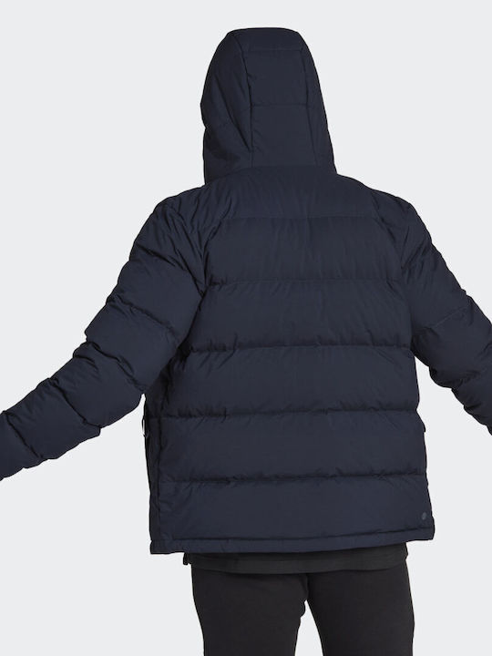 Adidas Helionic Ανδρικό Χειμωνιάτικο Μπουφάν Puffer Navy Μπλε