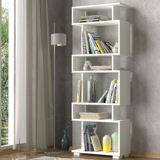 Bookcase Blok White 60x20x157cm
