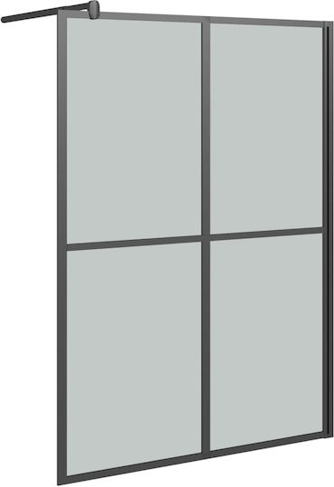 vidaXL Διαχωριστικό Ντουζιέρας 140x195cm Black vidaXL Διαχωριστικό Ντουζιέρας 140x195cm Black