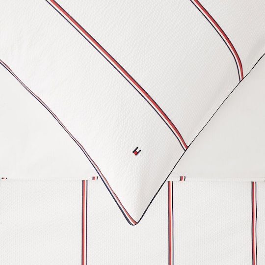 Tommy Hilfiger James Față de Pernă cu plic de acoperire Albă 50x80cm.