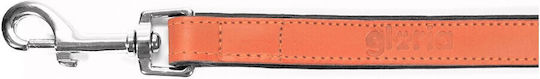 Gloriapets Hundeleine/Führleine Leder Padded Soft in Orange Farbe 1m x 1.8cm